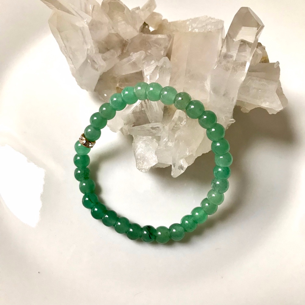 VINTAGE green stone ブレスレット VINTAGE stone ブレスレット green