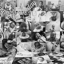 みい様 フォトブース 確認用 手足型台紙なし)おうちスタジオセット☆モノクロフォトブース モノクロ