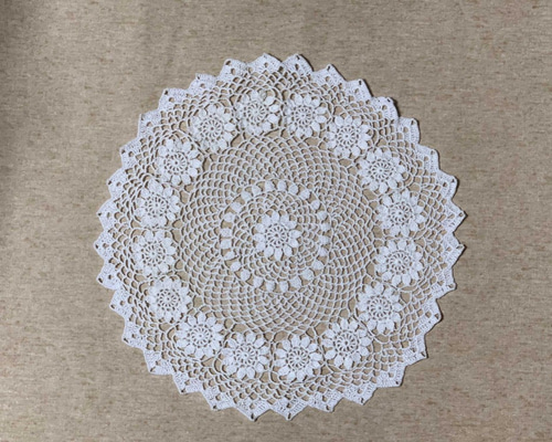 ☆.*レース編みドイリーhandmade.*☆ レース編みドイリー NO3 その他インテリア雑貨 tossy226 通販