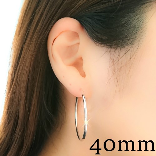 K14WG フープピアス 刻印あり