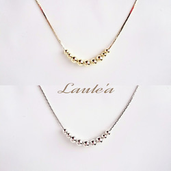 新作【K10】華奢 長さが選べる ペタルチェーン ネックレス