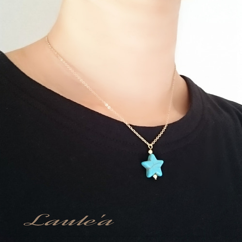 Elouise Kee ターコイズ トライアングル型 ペンダント