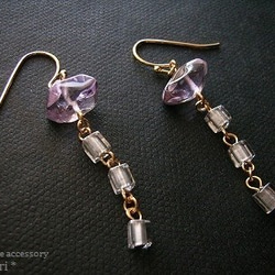 Jelly Fish Amethyst ピアス 3枚目の画像