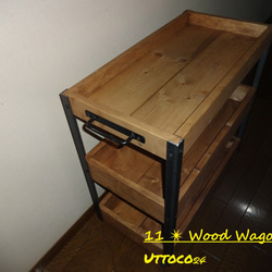 11_✴ Iron Wood Wagon ✴ 送料無料  (#Uttoco24 #ワゴン #カート #収納 #移動 ) 3枚目の画像