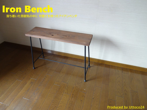 25 アイアンベンチ / Iron Bench Uttoco24 プランターラック スツール 1枚目の画像