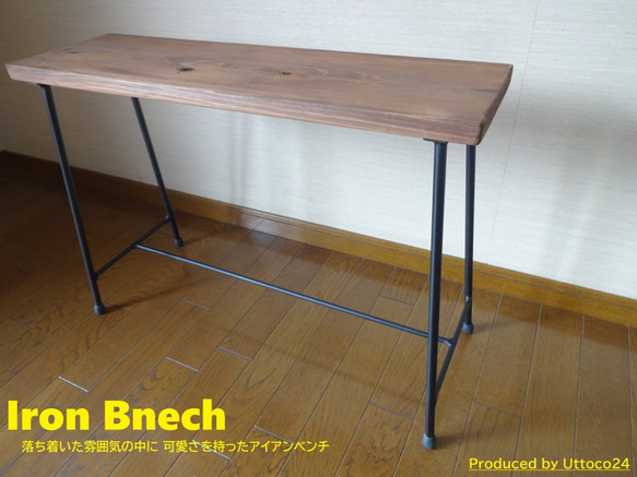 25 アイアンベンチ / Iron Bench Uttoco24 プランターラック スツール 3枚目の画像