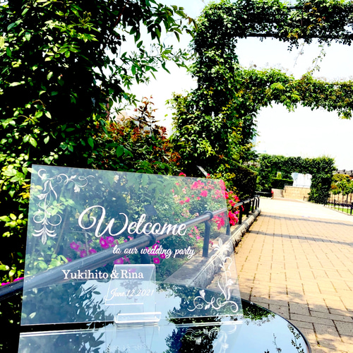 ステンレス ウェルカムボード 結婚祝い 結婚式 名前入り ヘアライン シルバー 615VI3Jl7qL._AC_UL210_SR210,