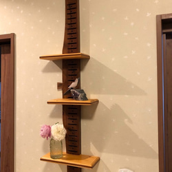 Wall-mounted shelf　飾り棚　;古民具インテリア　No.WS -5 1枚目の画像