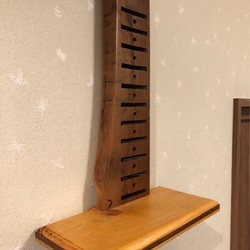 Wall-mounted shelf　飾り棚　;古民具インテリア　No.WS -5 4枚目の画像