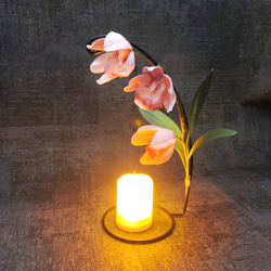 癒しのワックスフラワー(ロウの花)キャンドル《シンピジウム》 2枚目の画像