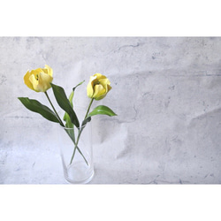 ﾜｯｸｽﾌﾗﾜｰ(ロウの花)黄色のチューリップ 10枚目の画像