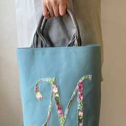 たっぷり収納　刺繍2wayトートバッグ　『M』 3枚目の画像