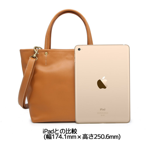 美品 【Sabet】レザー トートバッグ 本革 キャメル 新色入荷☆牛革レザー トートバッグM・ キャメル | HA-CHI