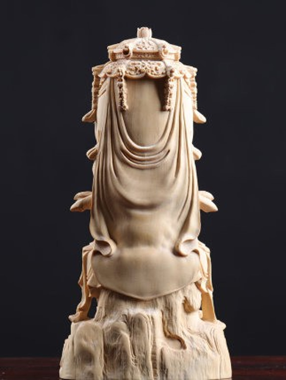 仏像 木彫 観音菩薩 2枚目の画像