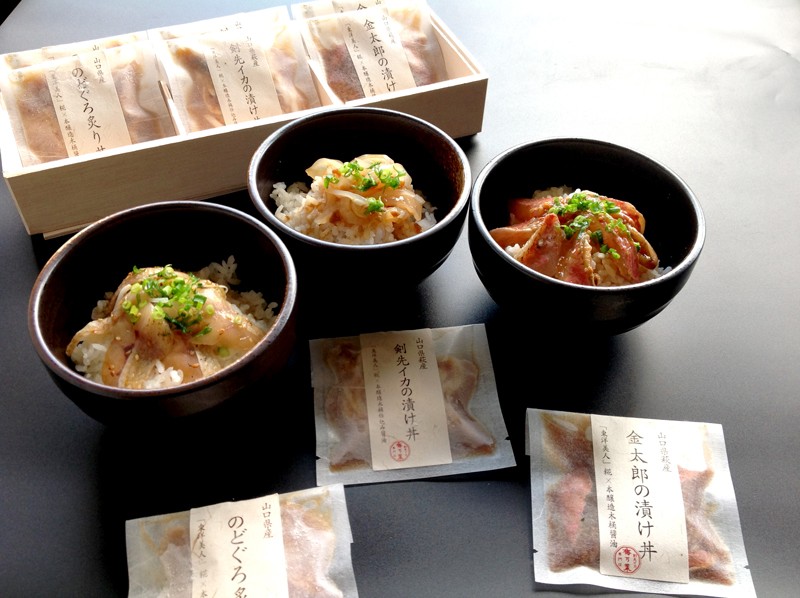 海鮮丼3種（炙りのどぐろ・剣先イカ・金太郎）ギフト仕様