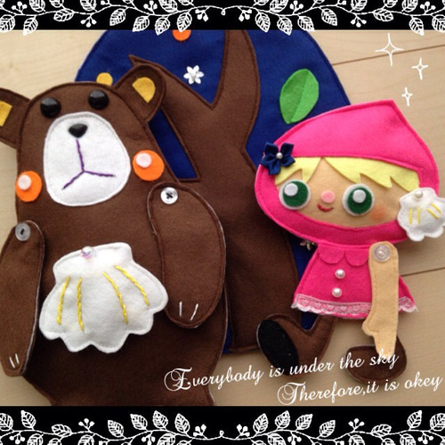 森のクマさん シアター 手袋シアター 雑貨・その他 ʕ•ᴥ•ʔ 通販