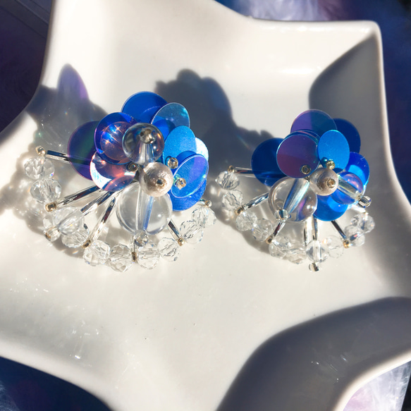 受注製作 terra   ー sea bottom ー earring 1枚目の画像