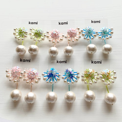 受注製作 Flower Metronom earring ーSakura 3枚目の画像