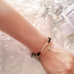 ♡simple ber cord bracelet ♡ 2枚目の画像