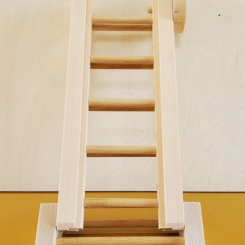 木製ペット用遊び道具 ハシゴ200cm （ハンドメイド）