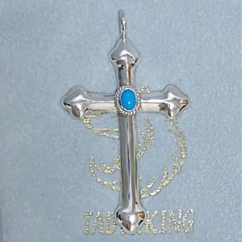 正規品 ☆ タディアンドキング TADY&KING ラージクロス銀縄 ターコイズ  