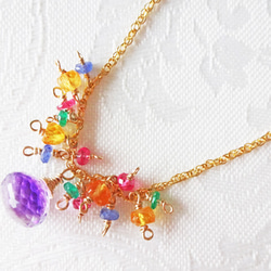 tutti-frutti necklace　14kgf 4枚目の画像