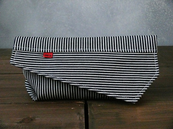 CLUTCH POUCH/ヒッコリー 2枚目の画像