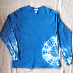 L/藍染めLONG SLEEVE T-SHIRTS/長袖Tシャツ 7枚目の画像