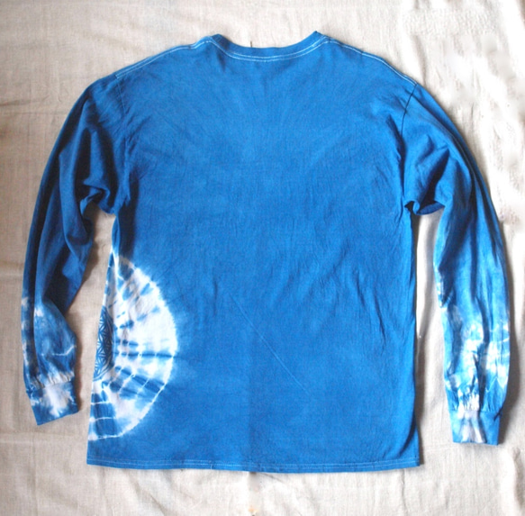 L/藍染めLONG SLEEVE T-SHIRTS/長袖Tシャツ 9枚目の画像