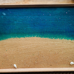 海の木製トレイ(^_^) 2枚目の画像