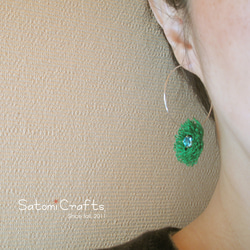 Pierces, Tatting Green Flower 1枚目の画像