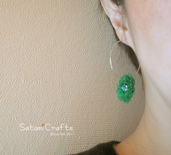 Pierces, Tatting Green Flower 1枚目の画像