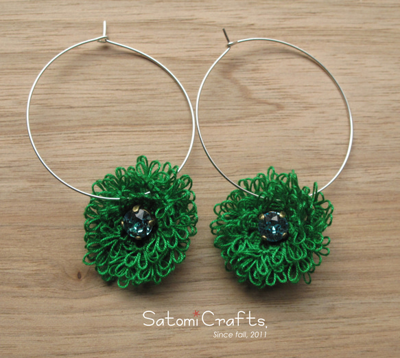 Pierces, Tatting Green Flower 2枚目の画像