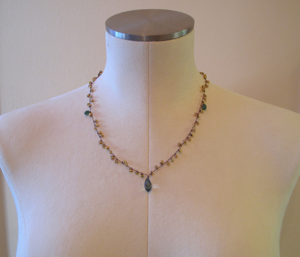 Dizzy-chained Beads(silk cord)#1 3枚目の画像