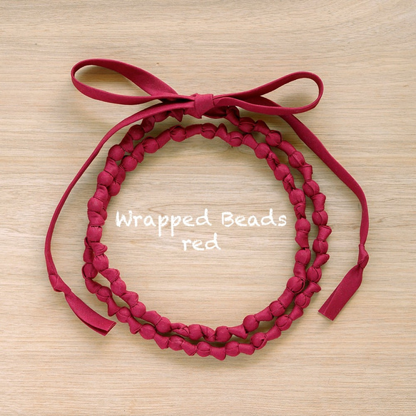 Wrapped beads_Red 1枚目の画像