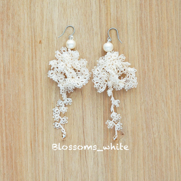 [定做] Pierces, Blossoms_white 第1張的照片