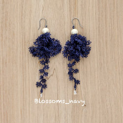 [定做] Pierces, Blossoms_navy 第1張的照片