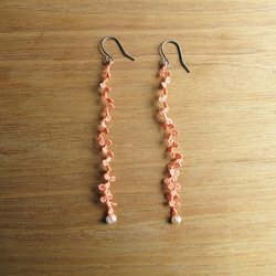 《受注製作》Pierces, Tatting Continuity (sakura) 2枚目の画像