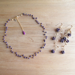 Necklace, Beans (purple) 2枚目の画像