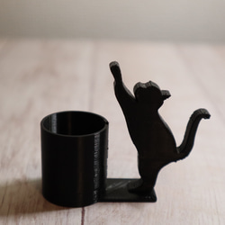 爪研ぎ猫のハンコスタンド 2枚目の画像