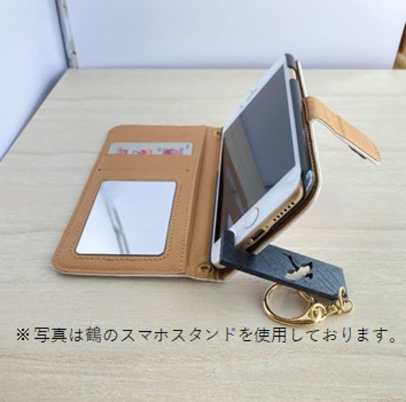 【サイズ変更可】イルカのコンパクトスマホスタンド 4枚目の画像