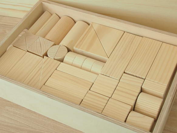 贈り物にぴったり！　木製つみき　北海道産椴松 2枚目の画像