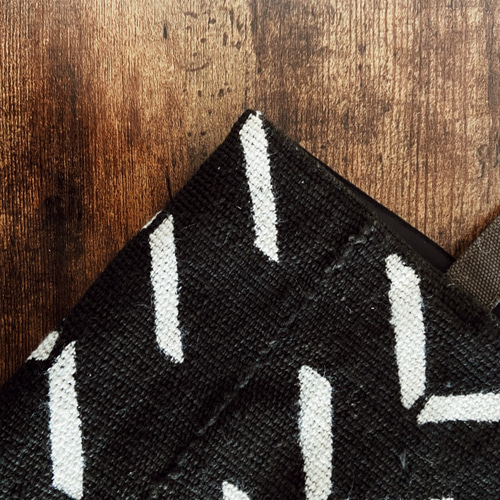 ボゴラン｜泥染提袋 泥黑｜ マリ・アフリカ 泥染め 手織り ボゴラン布