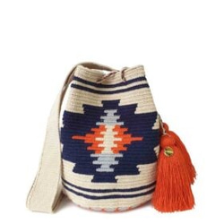 ワユーバッグ｜Sardena - M｜コロンビア・Wayuu Bag 編織包 側背包 1枚目の画像
