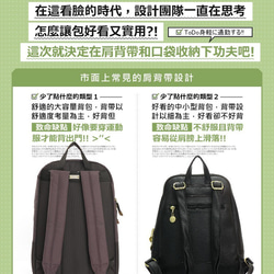 10ポケット リュック ナイロンバックパックBACKPACK (ブルー) CHENSON CG83331-9 3枚目の画像