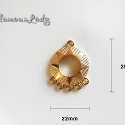 4個セット22*28ｍｍ　太陽モチーフ　チャームパーツ 2枚目の画像