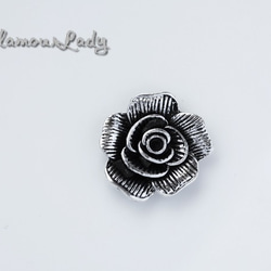 20ｍｍ　バラの花　アンティークカラーデコレーションパーツ  １色/６個/セット　 1枚目の画像