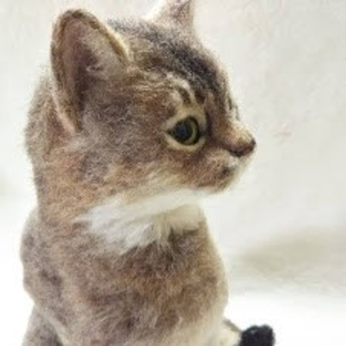 web限定セール 受注制作】世界にひとつのうちの子制作 羊毛フェルトねこ（全身 羊毛フェルト