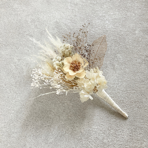 dry flower bouquet   ウエディング　贈り物　花束　ドライフラワー　スワッグ  A 2枚目の画像