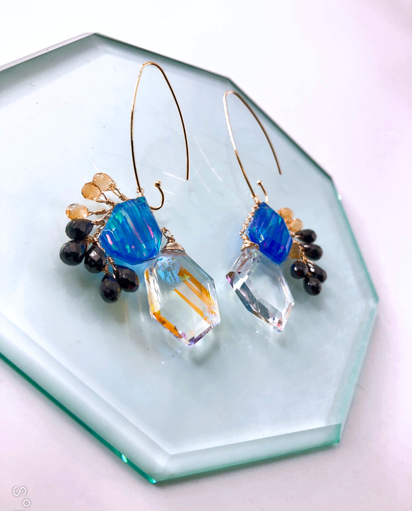 一点物14kgf☆オパールトリプレットクォーツとレインボークォーツ